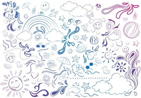 Summer Backgroundのイラスト素材