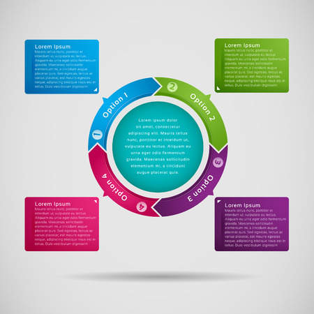option label for infographicのイラスト素材