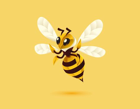 Bee Mascot illustrationのイラスト素材