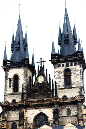 The Cathedral in the old town square in Prague 1の写真素材