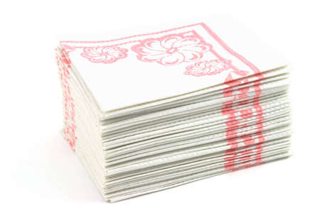 Isolated photo of a pack of napkinsの写真素材