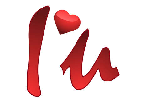 Vector image of valentine postcardのイラスト素材