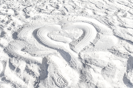 White quartz sand as backgroundの写真素材