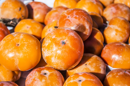 Persimmon on the marketの写真素材
