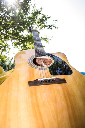 Guitar close-upの写真素材