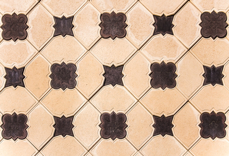Sidewalk tile as a background for advertisingの写真素材