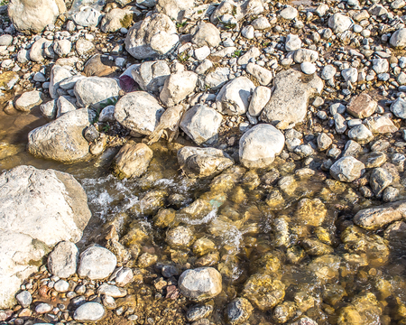 Stones in a mountain river
