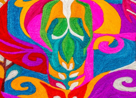 Kazakh products from feltの写真素材