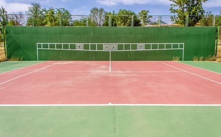Tennis Court for workoutsの写真素材