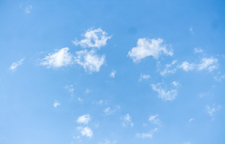 Landscape white clouds on a blue skyの写真素材