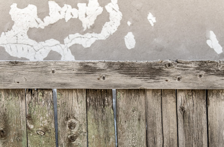 Old wooden fence as backgroundの写真素材