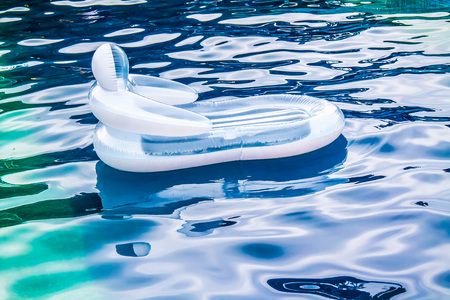 Inflatable balloon for swimming in the water in the pool