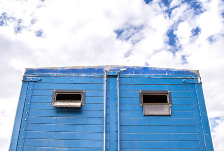 Closed box truckの写真素材