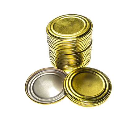 Tin can closeup photo