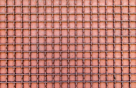 Metal mesh wall as backgroundの写真素材