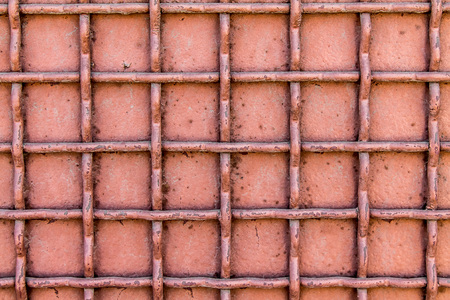 Metal mesh wall as backgroundの写真素材