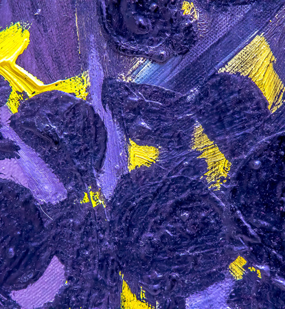 Multicolored oil paint on canvas as backgroundの写真素材