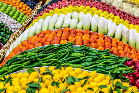 Fruits and vegetables on the market still lifeの写真素材