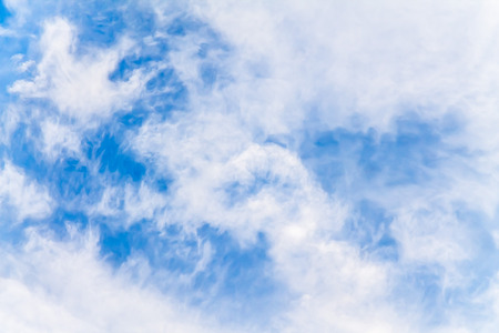 Sky with white cloudsの写真素材