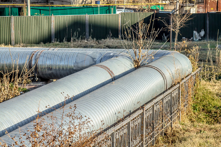 Heating pipeline in the city