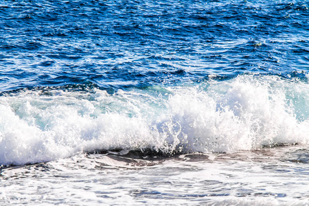 Sea waves wash rocky stones - seascape