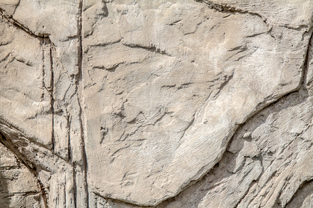 Destroyed concrete wall as backgroundの写真素材