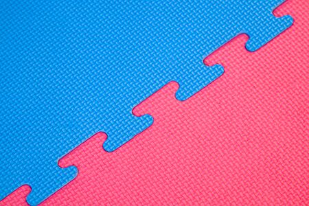 Multi-colored rubber mat as a background. Floor covering for insulation.の写真素材