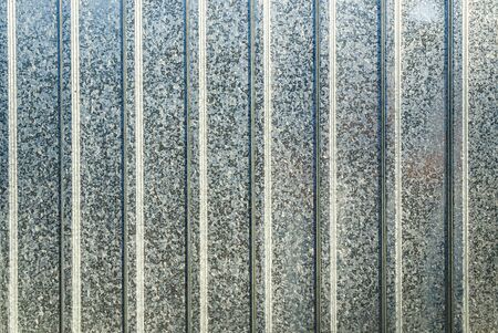 Galvanized profiled sheet wall as background for designの写真素材