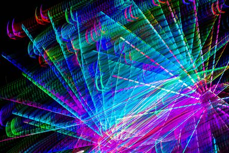 Multicolor Background lines chaos blurの写真素材