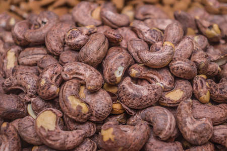 Cashew nut on the marketの写真素材
