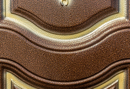 Forged and painted metal gate elements close-up as a background.の写真素材