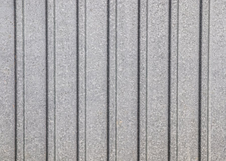 Wall of galvanized metal profile close-up as a background.の写真素材