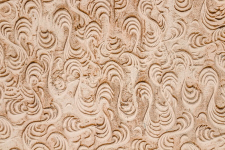Vintage plastered wall as background close-up.の写真素材