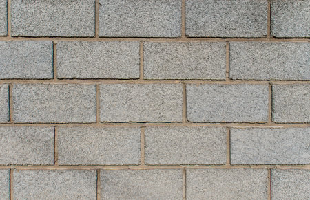 A wall of cinder blocks as a background.の写真素材