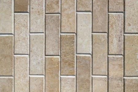 Modern finishing building materials. Wall decoration with travertineの写真素材