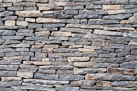 Gray stone wall background, textureの写真素材
