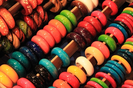 Colorful braceletの写真素材