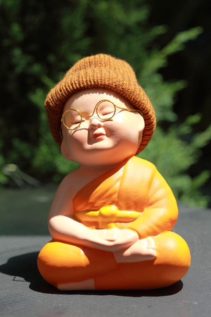 Little Monk Porcelain dollの写真素材