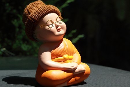 Little Monk Porcelain dollの写真素材