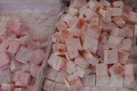 Turkish Delight in the Turkish market in Fethiye 