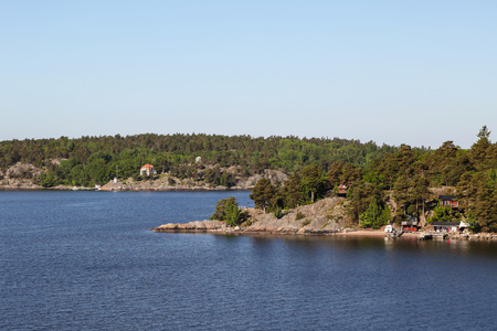 Islands in the Stockholm archipelago の写真素材