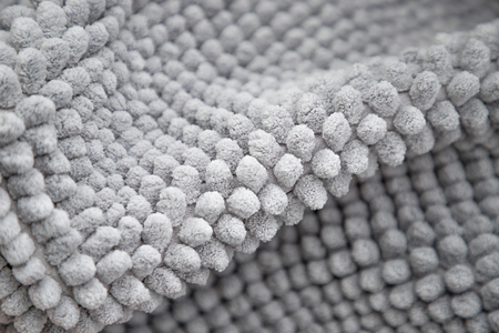 Gray carpet texture. Doormat carpet closeup. Pattern, detailsの写真素材