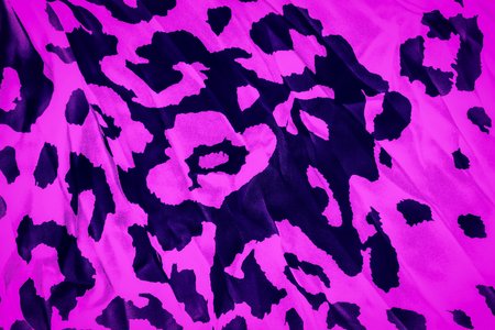 Bright purple fuchsia color background with leopard print. Trendy leopard patternの写真素材