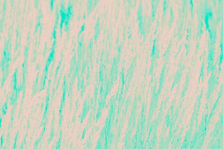 Peach color grass pattern on a ultra green background. Abstract background