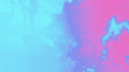 Abstract space turquoise aqua color blue pink magentagradient background. 16:9 panoramic format