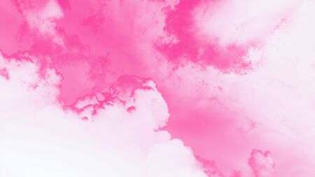 Pink gradient and white abstract background, watercolor spots, copy space. 16:9 panoramic formatの写真素材