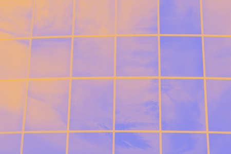 Violet orange color blurred background, squares pattern