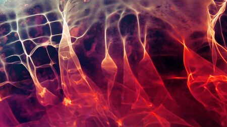 Abstract vortex texture in the macro world with digital processing for oil painting. Physical...