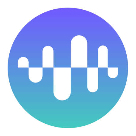 Enzyme, old Melon, MLN token symbol cryptocurrency logo, coin icon isolated on white background. Vector illustration.のイラスト素材