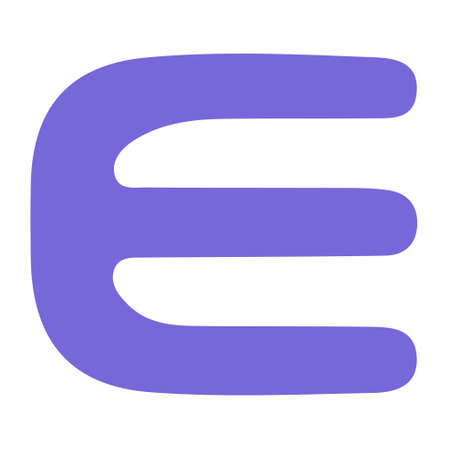 Enjin ENJ token symbol cryptocurrency logo, coin icon isolated on white background. Vector illustration.のイラスト素材